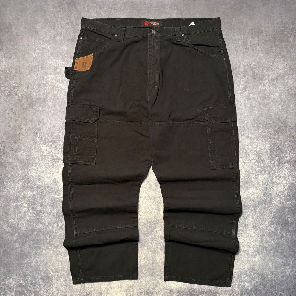 Wrangler RIGGS Workwear Ranger Cargo Pants Mens 42x30 Black Ripstop 3W060BL